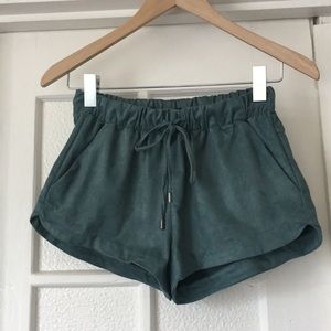 Zara faux suede shorts size small